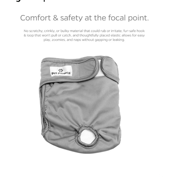 Pet Parents Dog Diapers Trio - Black, Gray, Brown New-unopened Package - Picture 5 of 15